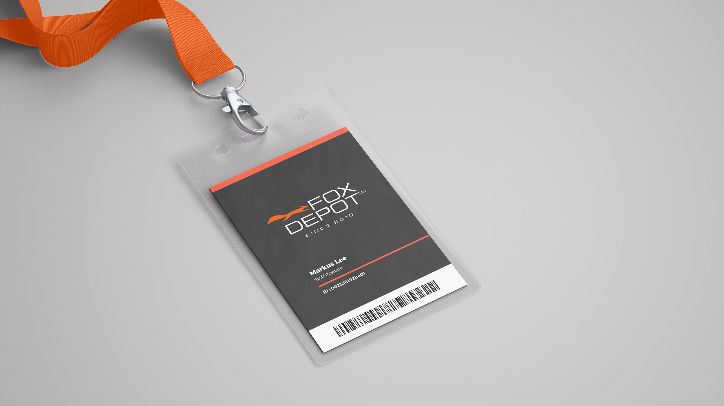 mockup of Fox's Keycard setup